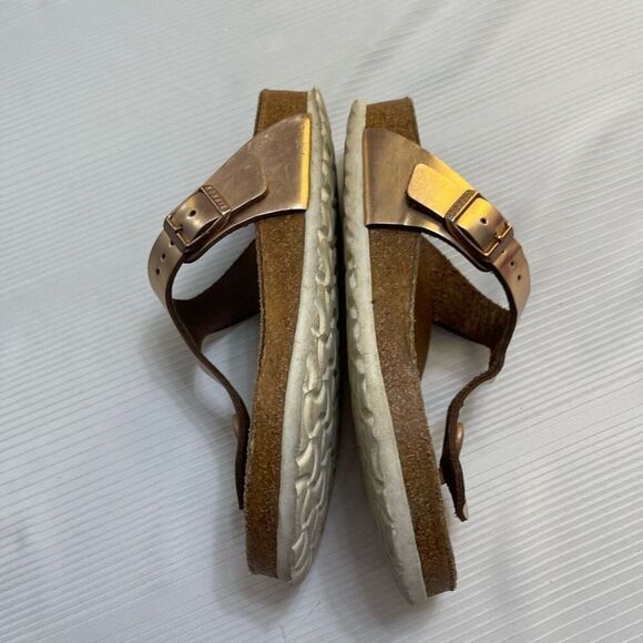 Birkenstock Gizeh Metallic Copper Sandals Size 36 US 5-5.5 - Picture 6 of 7